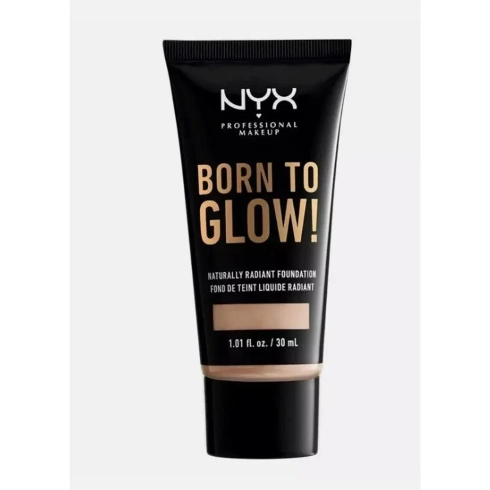 NYX Born To Glow Naturally Radiant Foundation Light 1.01oz 30mL‎ Liquid Makeup